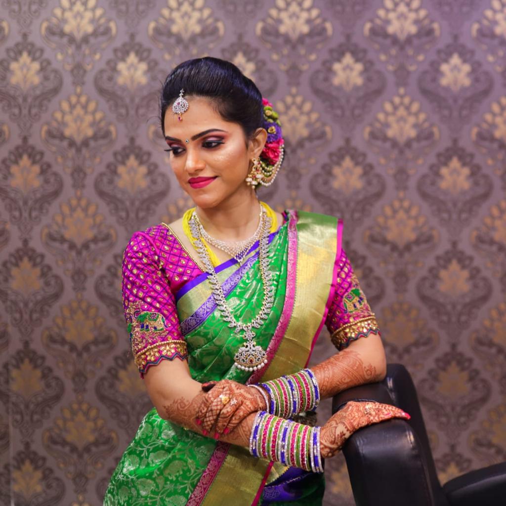 Traditional Kerala bride styled at Freshh Family Salon